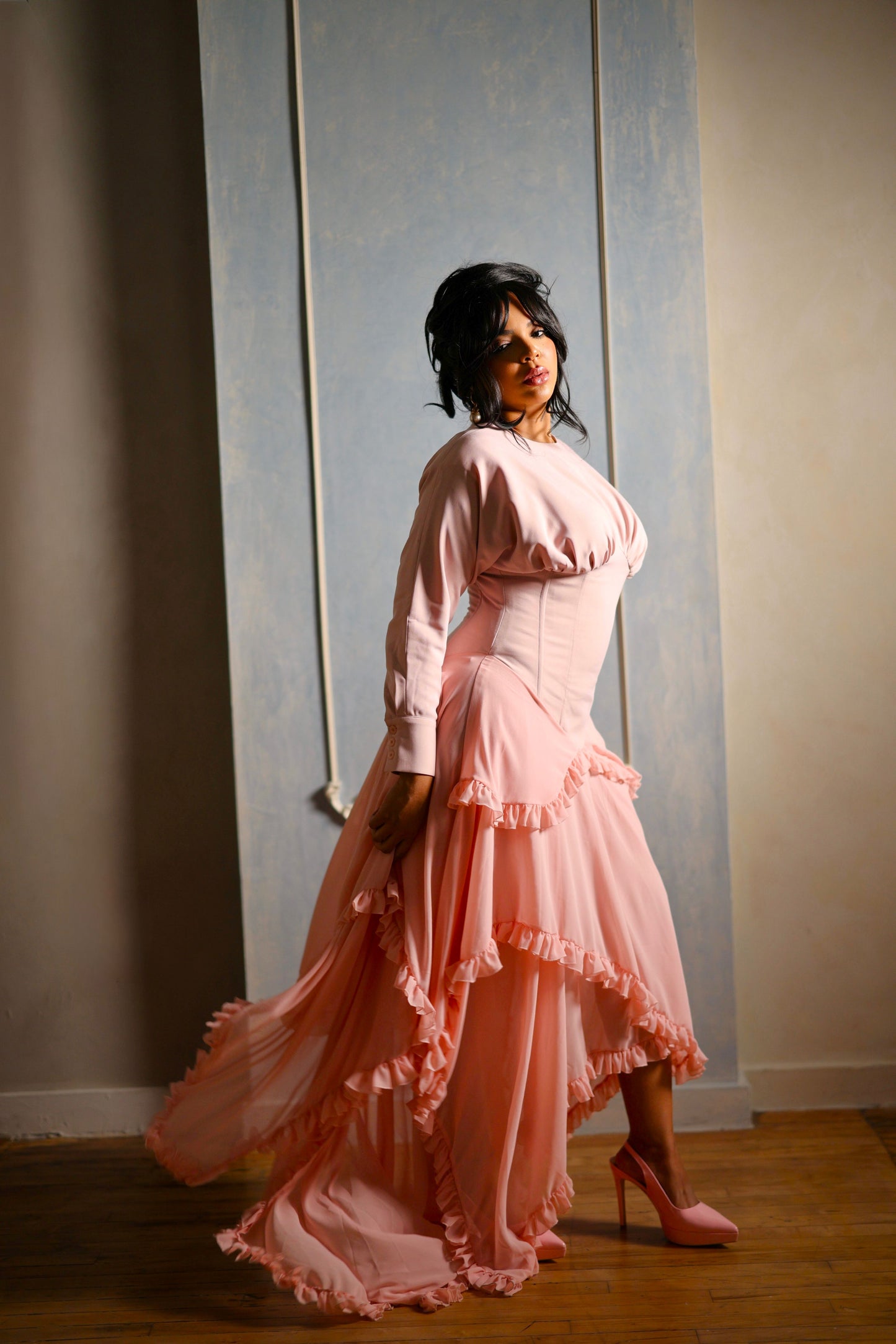 Layered Maxi Dress (Made-to-order only)